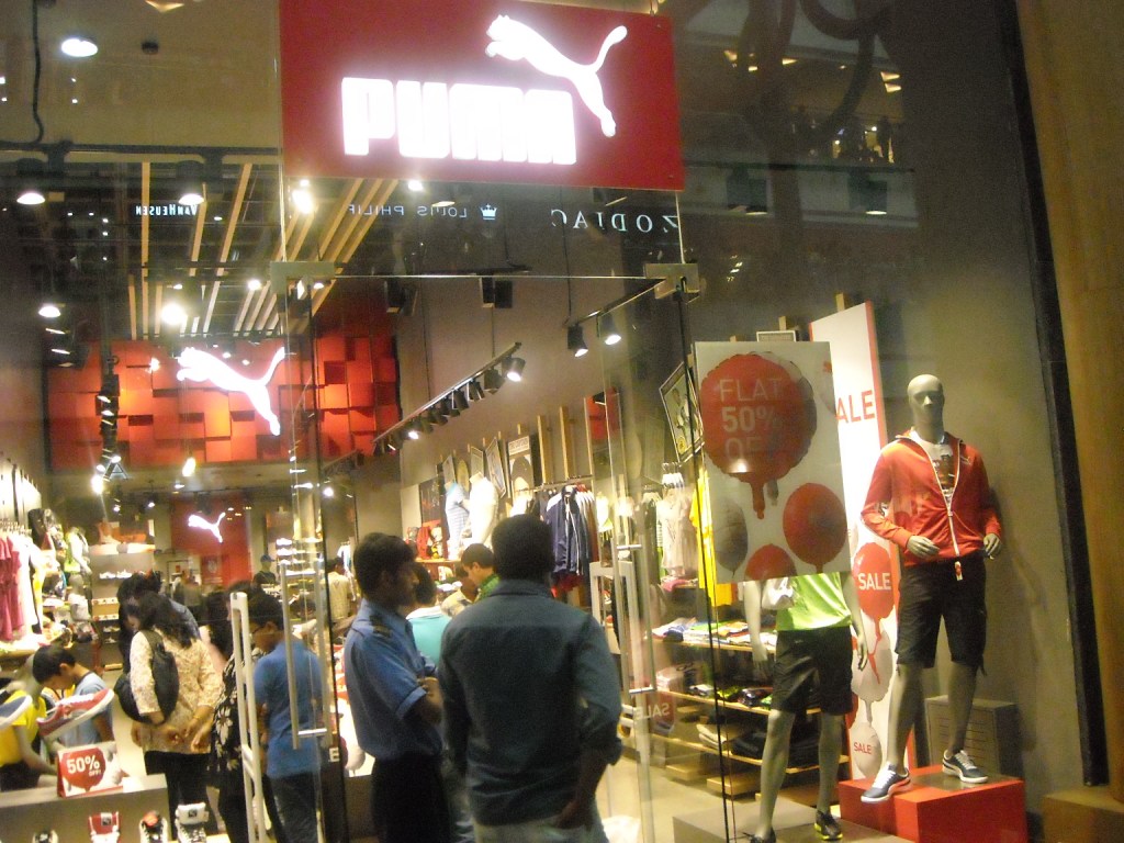 puma showroom in orion mall